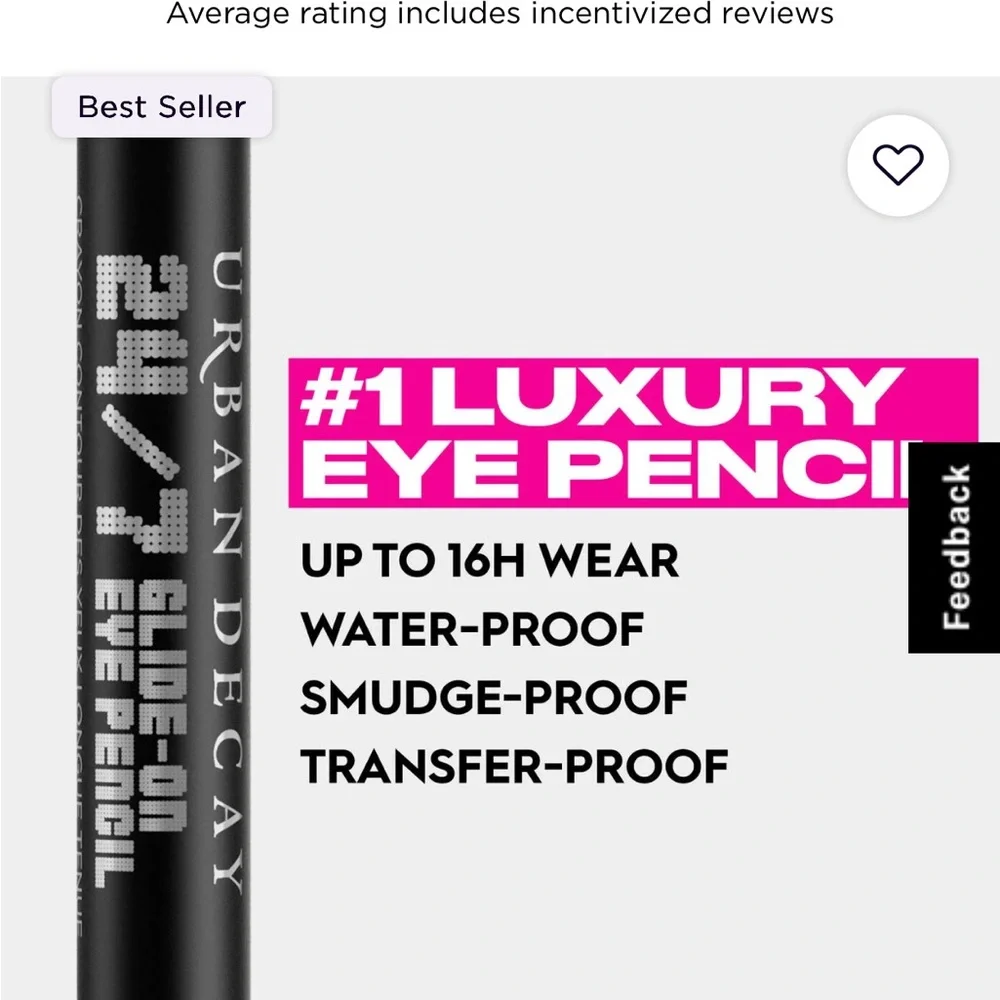Urban Decay 24/7 GLIDE-ON WATERPROOF EYELINER PENCIL: Mushroom